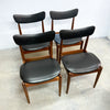 Set of Four Mid Century Parker Matchstick Dining Chairs