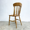 Set of Six Vintage Rustic Elm Kitchen Dining Chairs