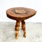 Slab Reclaimed Swamp Mahogany Top and Cedar Legs Side Table