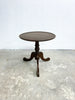 Small 1920s Round Cedar Wine Side Table