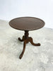 Small 1920s Round Cedar Wine Side Table