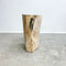 Petrified fossilised wood side table