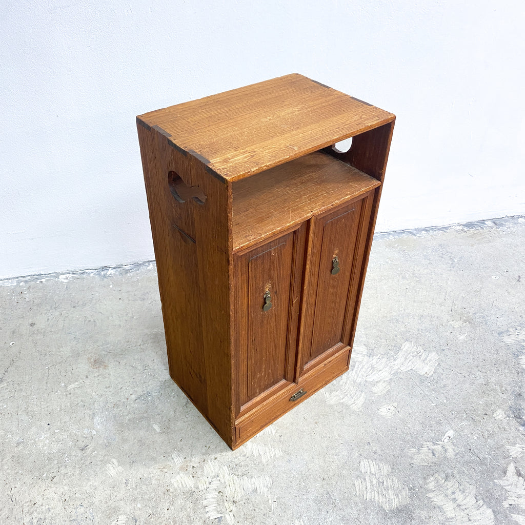 Small Vintage Compact Japanese Tansu Cabinet