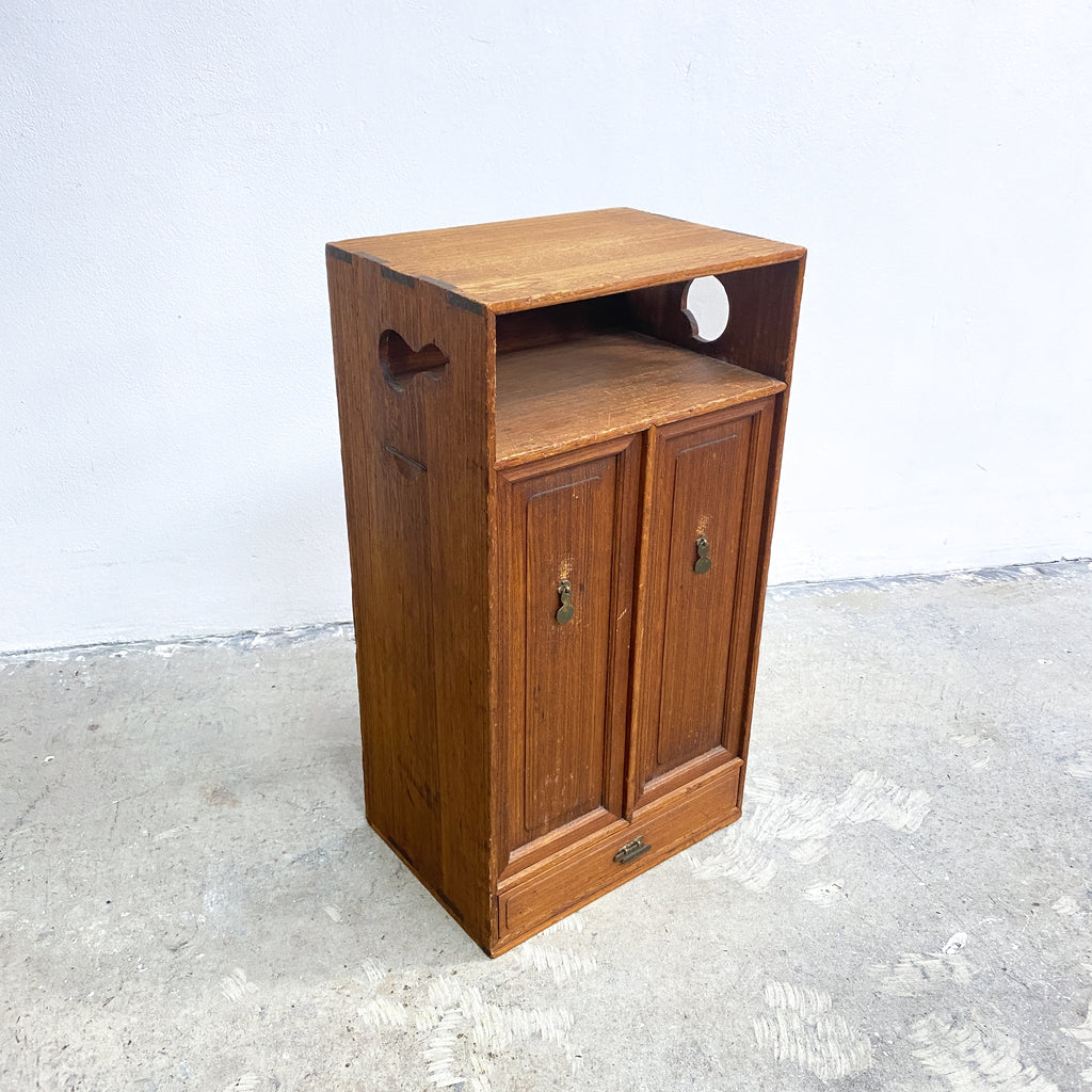 Small Vintage Compact Japanese Tansu Cabinet