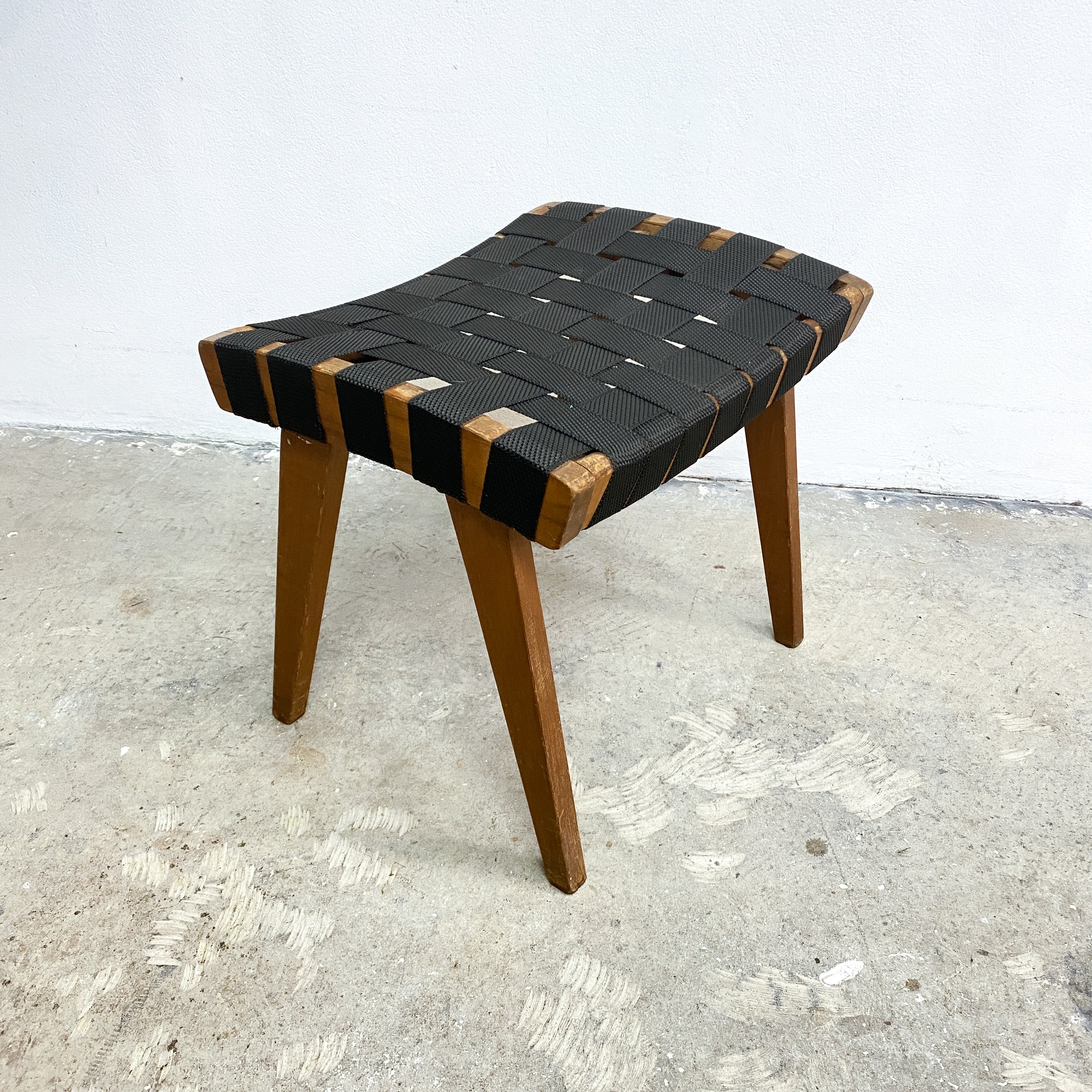Early Mid Century Webbed Footstool By Snelling Circa 1950s– The Design Ark
