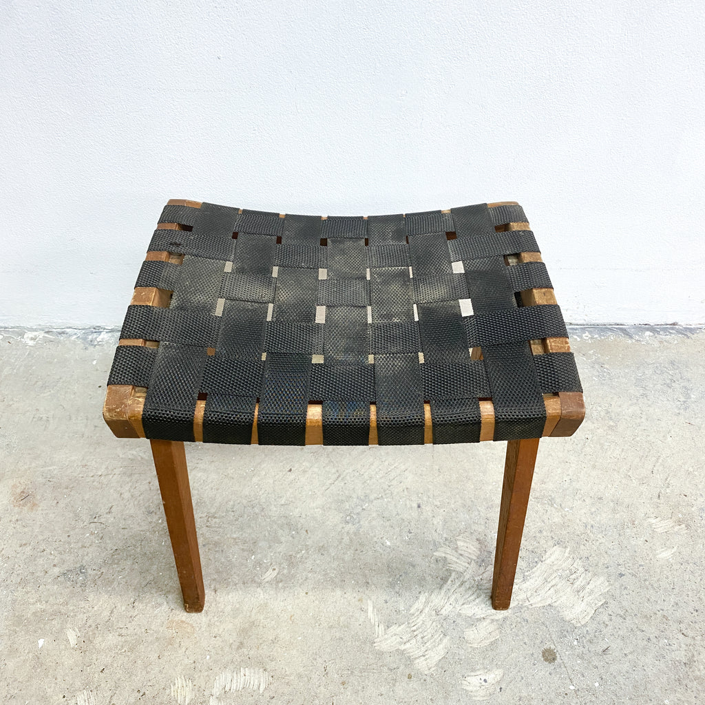 Snelling Footstool Woven Strapping