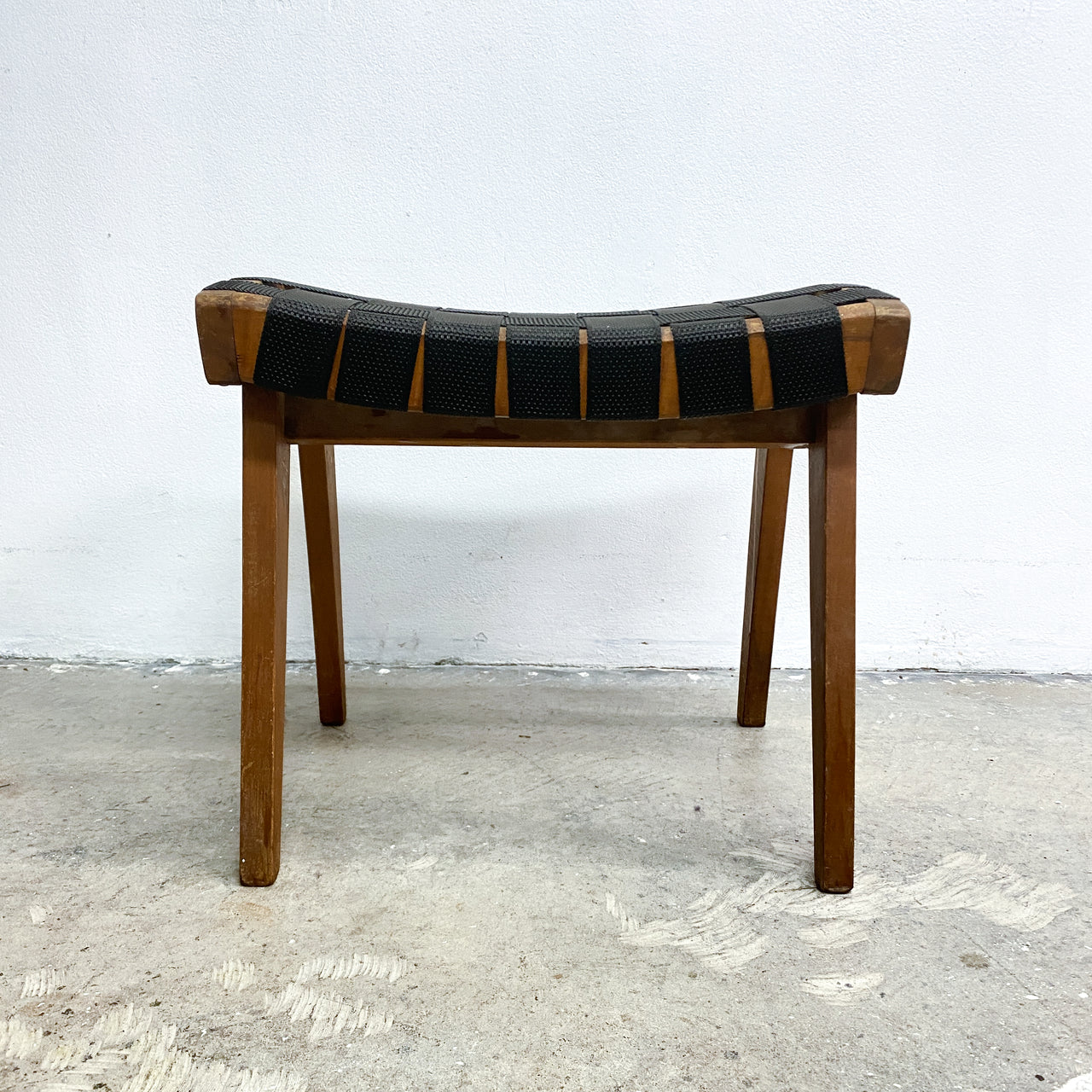 Snelling Footstool Woven Strapping