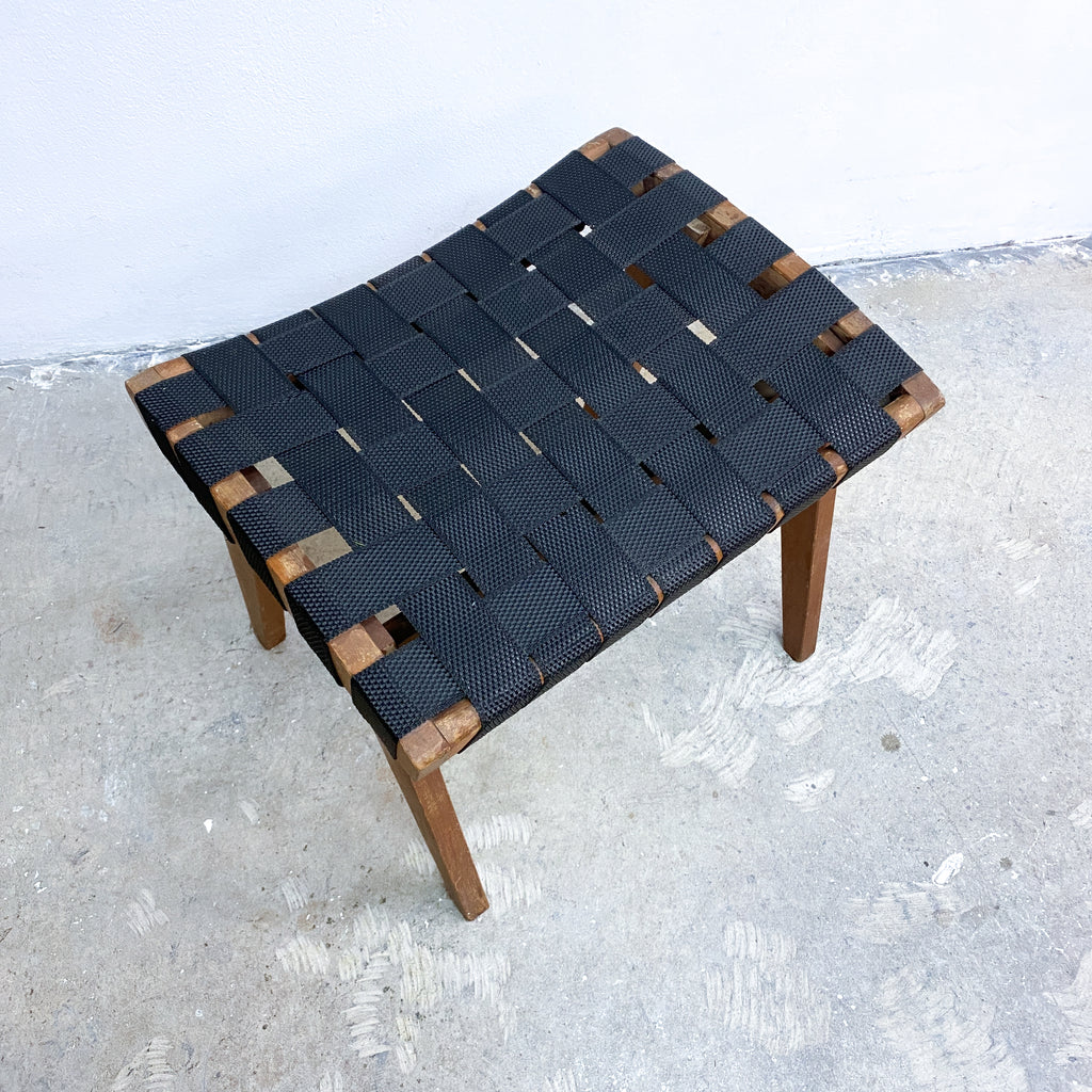 Snelling Footstool Woven Strapping