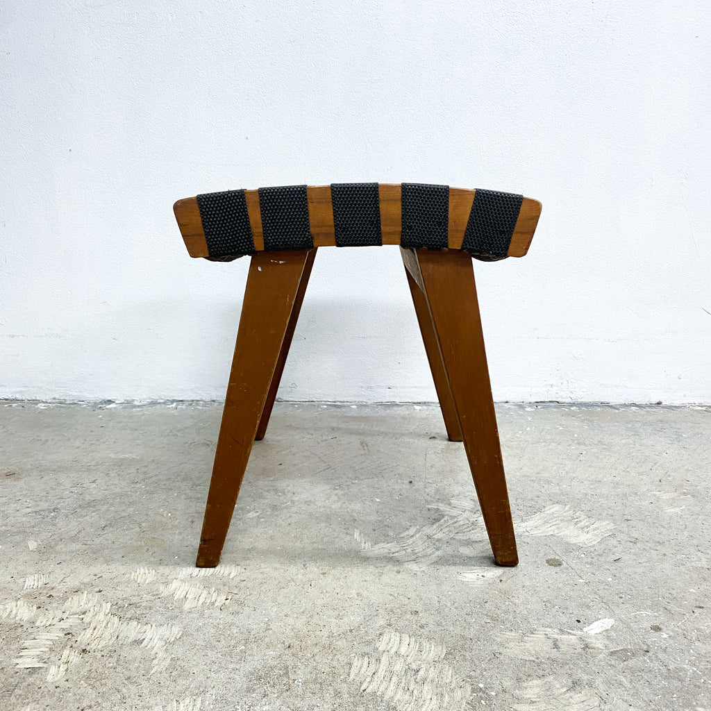 Snelling Footstool Woven Strapping