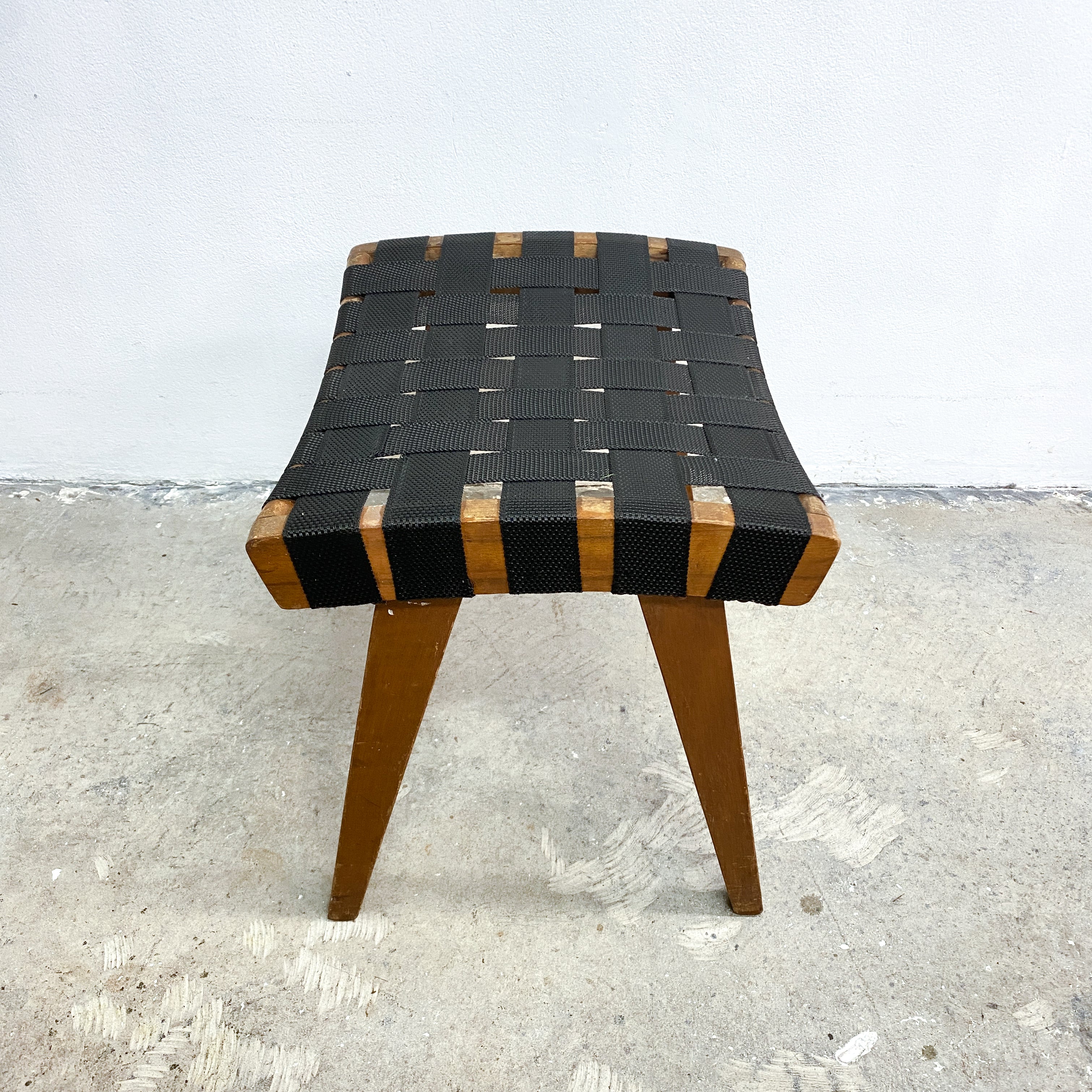 Early Mid Century Webbed Footstool By Snelling Circa 1950s– The Design Ark