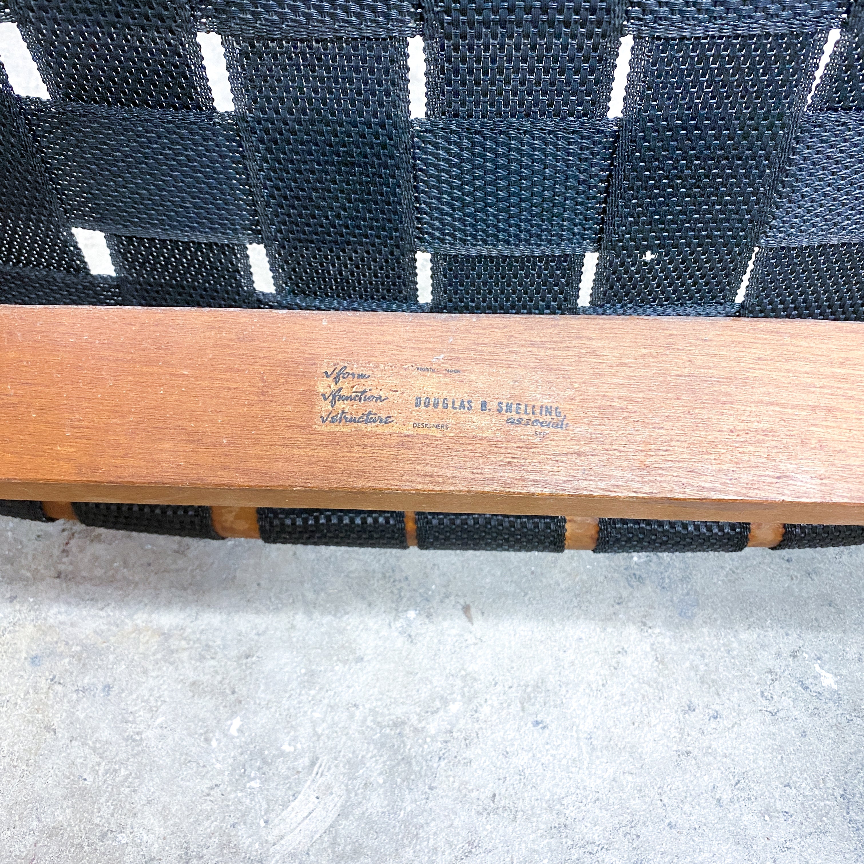 Early Mid Century Webbed Footstool By Snelling Circa 1950s– The Design Ark