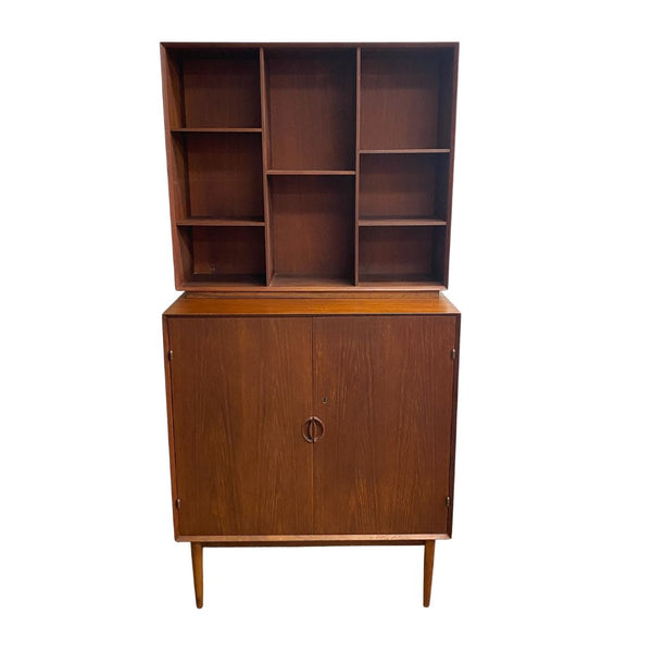 Solid Teak Cabinet With Removable Bookcase By Peter Hvidt & Orla Molgaard-Nielsen For Soborg