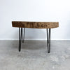 Solid Live Edge Wood Slab Coffee Or Side Table 