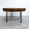 Solid Live Edge Wood Slab Coffee Or Side Table 