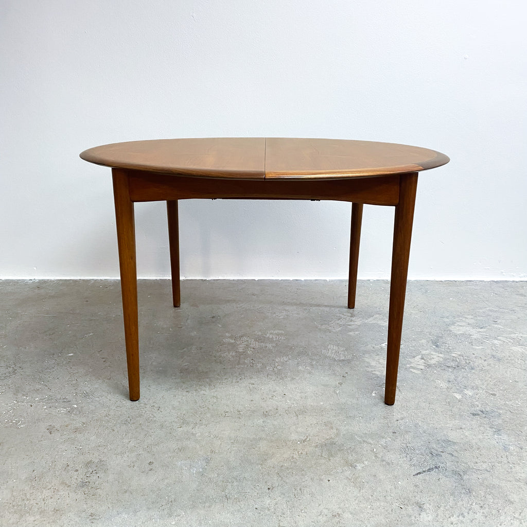 th brown mid century dining table