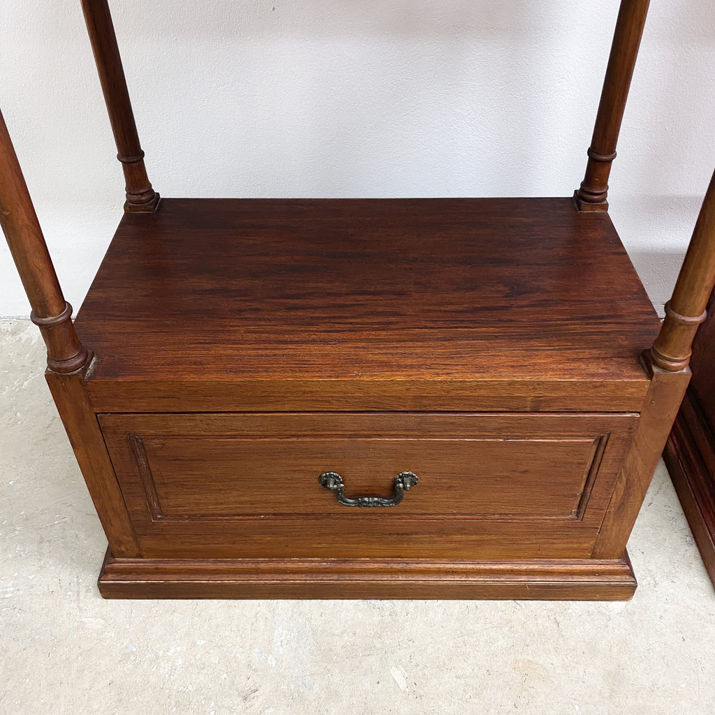Vintage Tall Hardwood Shelf