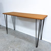 Tasmanian Oak Mid Century Style Console Table With Pin Legs