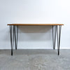 Tasmanian Oak Mid Century Style Console Table With Pin Legs