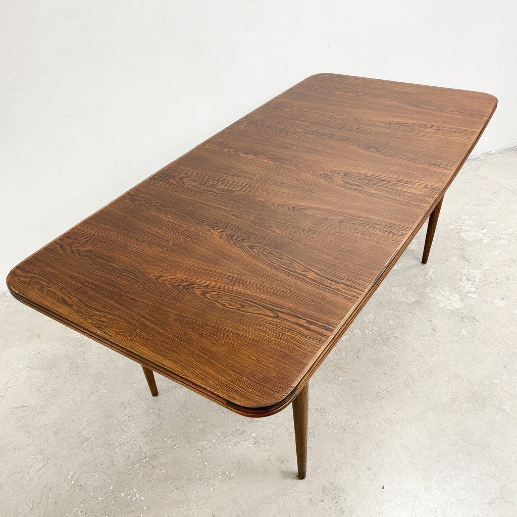 Teak and Rosewood Dining Extension Table