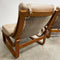 Mid Century Tessa T4 Beige Leather Lounge Chair - 2 Available