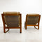 Mid Century Tessa T4 Beige Leather Lounge Chair - 2 Available