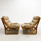 Mid Century Tessa T4 Beige Leather Lounge Chair - 2 Available