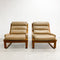 Mid Century Tessa T4 Beige Leather Lounge Chair - 2 Available