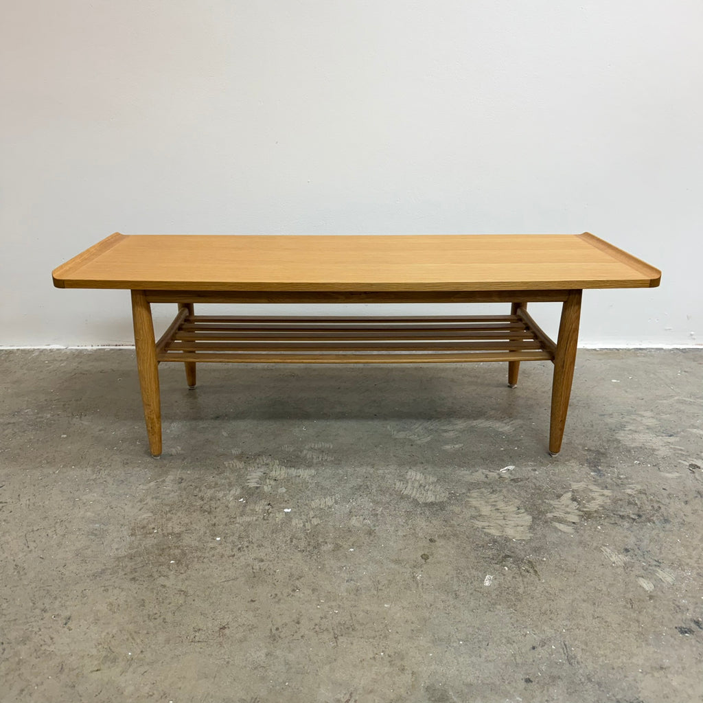 Tony Parker Lip End Oak Coffee Table - Restored