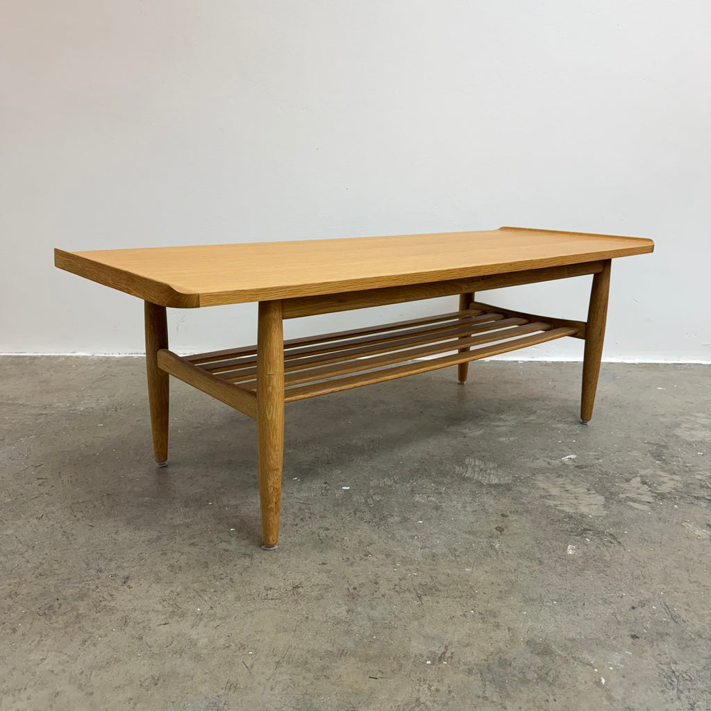 Tony Parker Lip End Oak Coffee Table - Restored