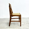 Unique Rare Pair Of European Oak Dining Chairs