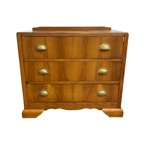 Vintage Chest Of Drawers With Brass Shell Handles*