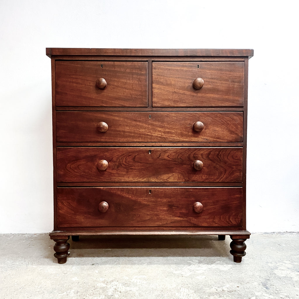 Victorian Full Australian Cedar Tall Boy