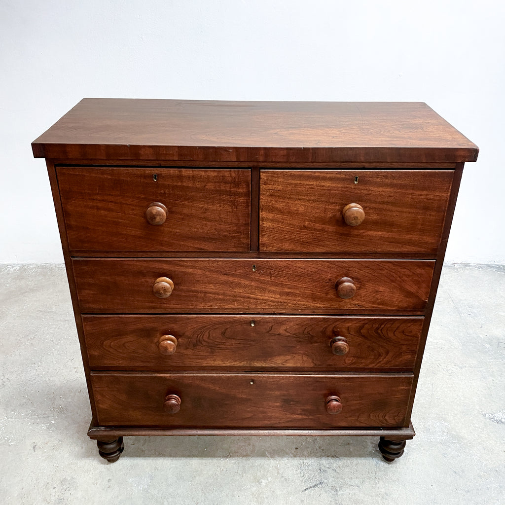 Victorian Full Australian Cedar Tall Boy