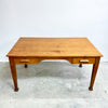 Vintage 1920s Pine Desk With Two Drawers