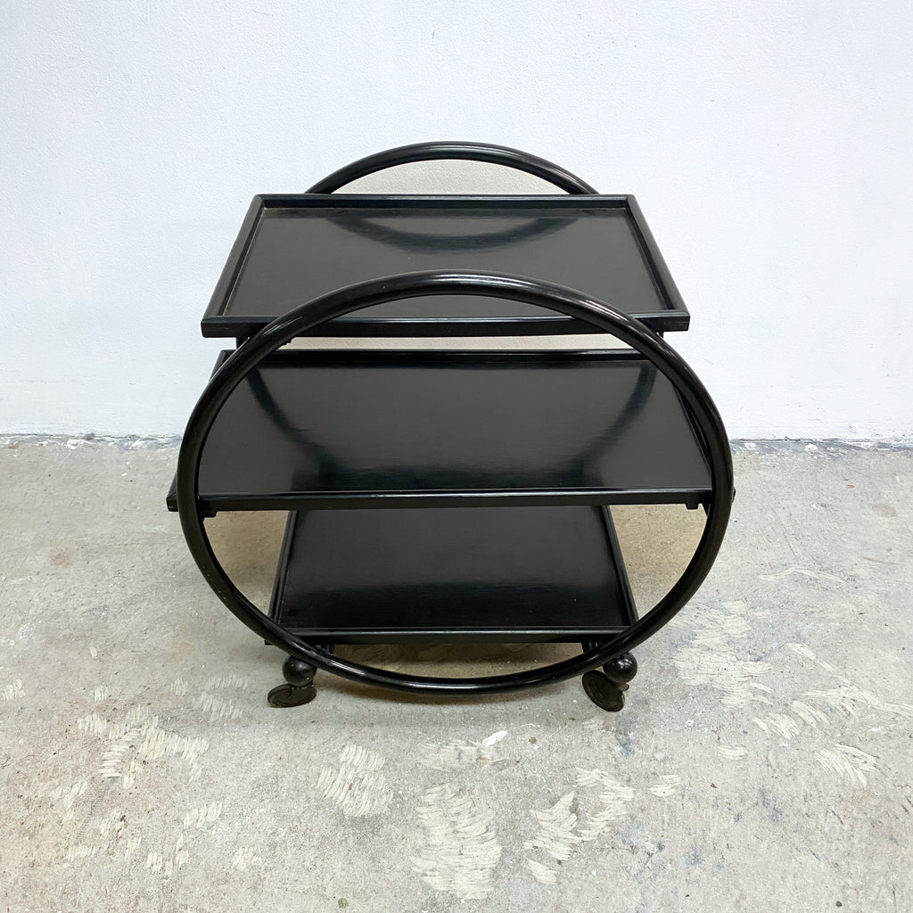 Vintage Art Deco Cocktail Drinks Trolley Bar Cart