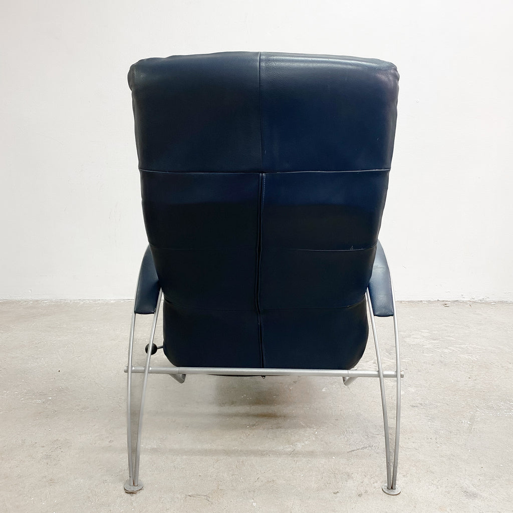 Vintage Billie Recliner Leather Armchair By Lafer Made in Brazil 