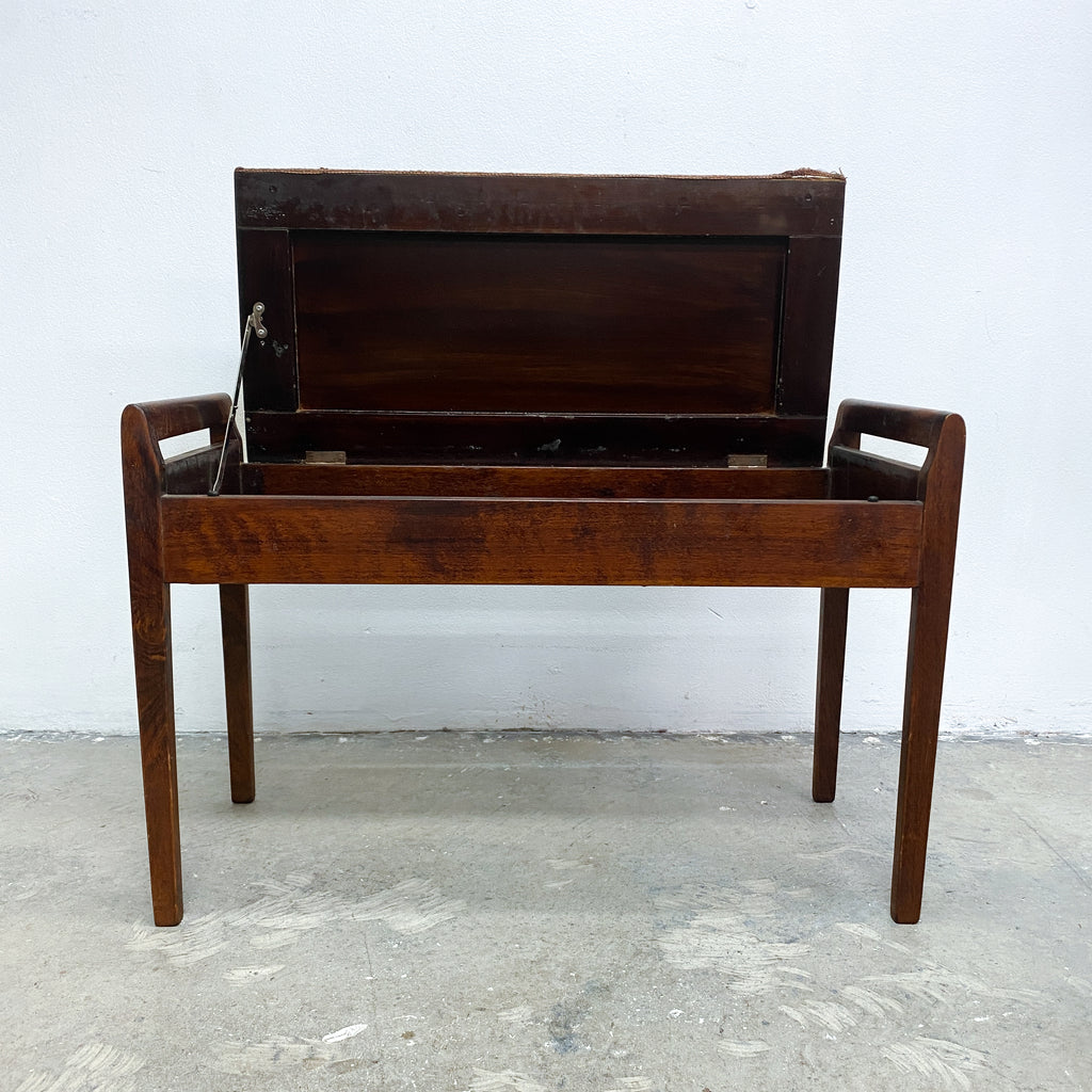 Vintage Brazilian Rosewood Piano Stool