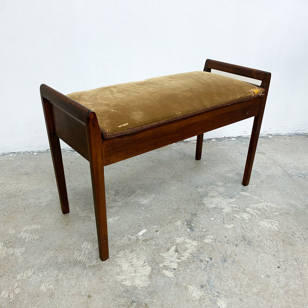 Vintage Brazilian Rosewood Piano Stool
