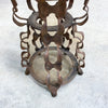 Vintage Brutalist Side Table With Marble Top