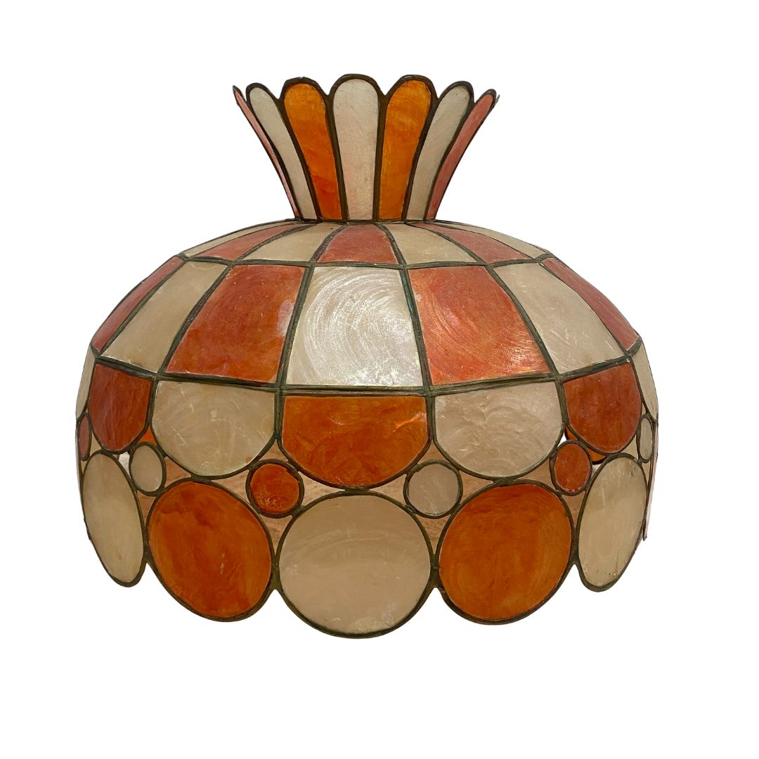 Vintage Capiz Shell Ceiling Light Shade