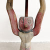 Vintage Carved Folk art Wine Side Table