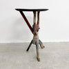 Vintage Carved Folk art Wine Side Table