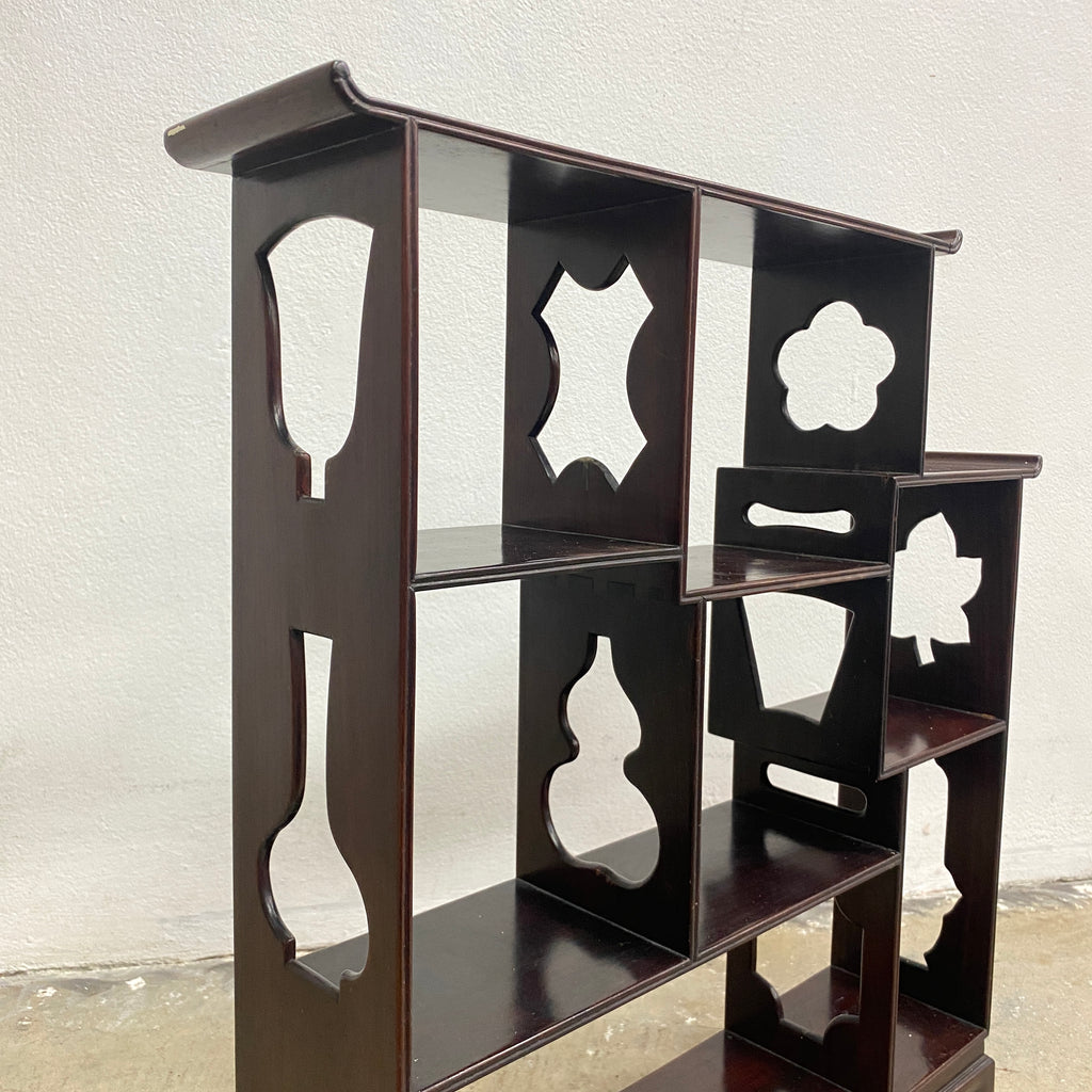 Vintage Chinese Rosewood Compact Shelf