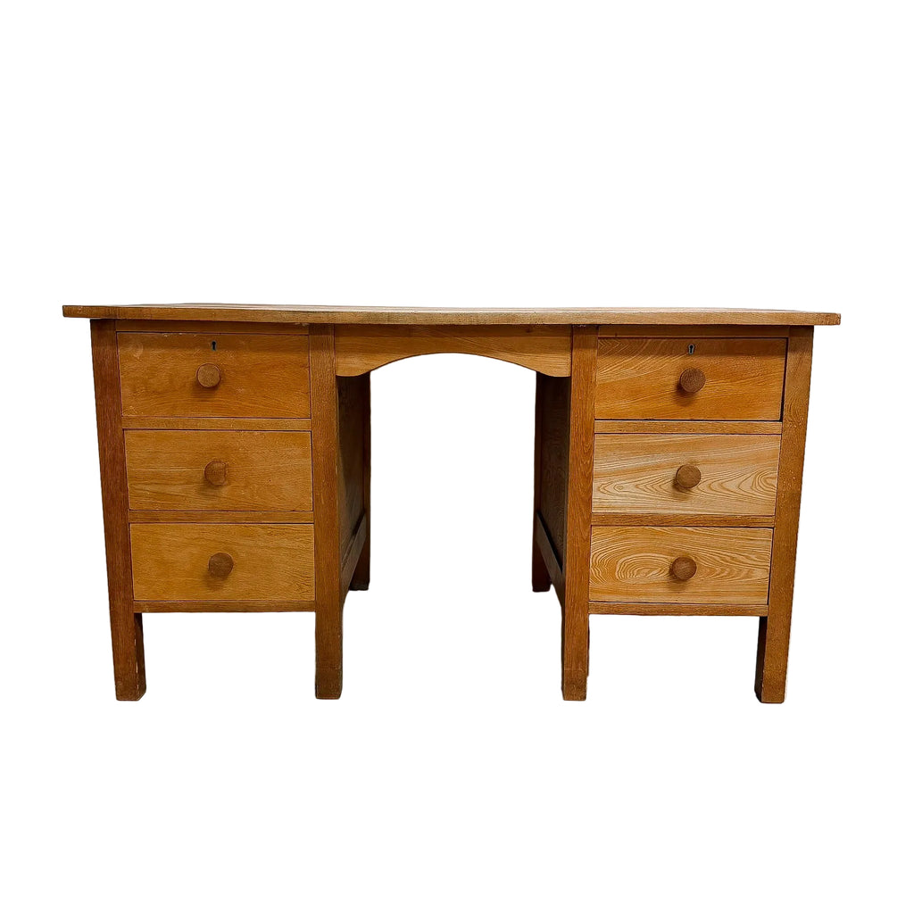 Vintage Early 20th Century Oak Desk