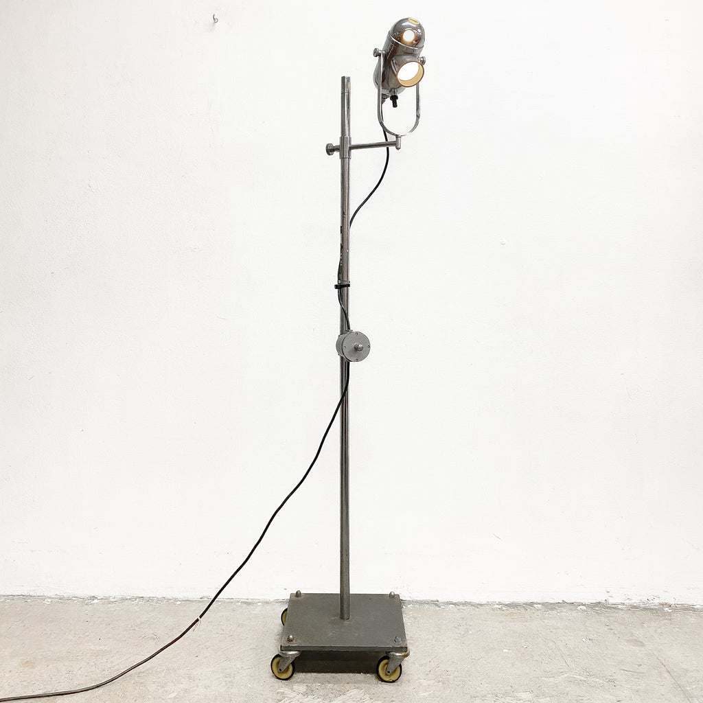 Vintage Ex-Medical Bullseye Floor Lamp