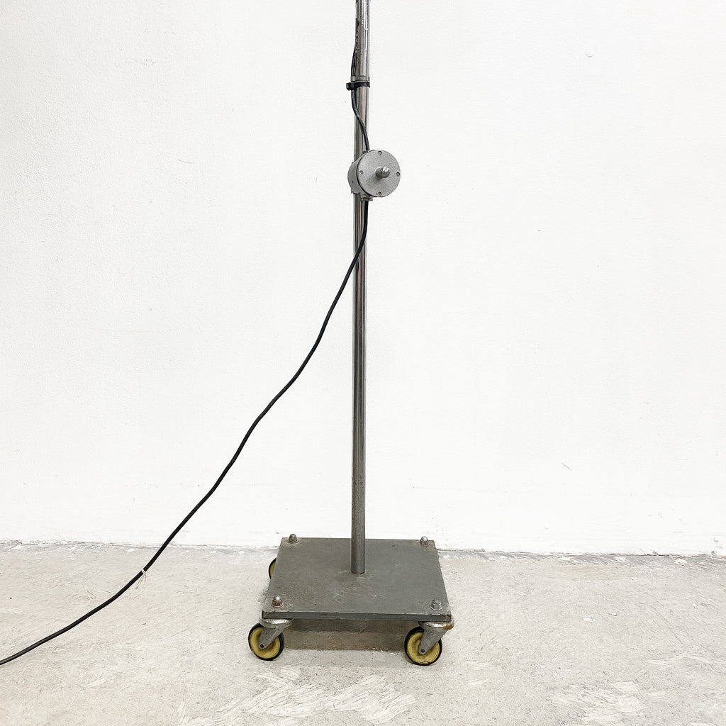 Vintage Ex-Medical Bullseye Floor Lamp