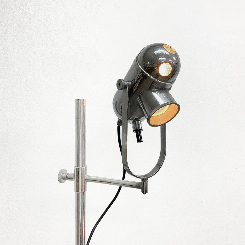 Vintage Ex-Medical Bullseye Floor Lamp