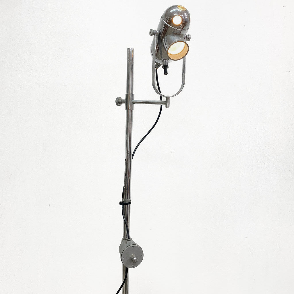 Vintage Ex-Medical Bullseye Floor Lamp