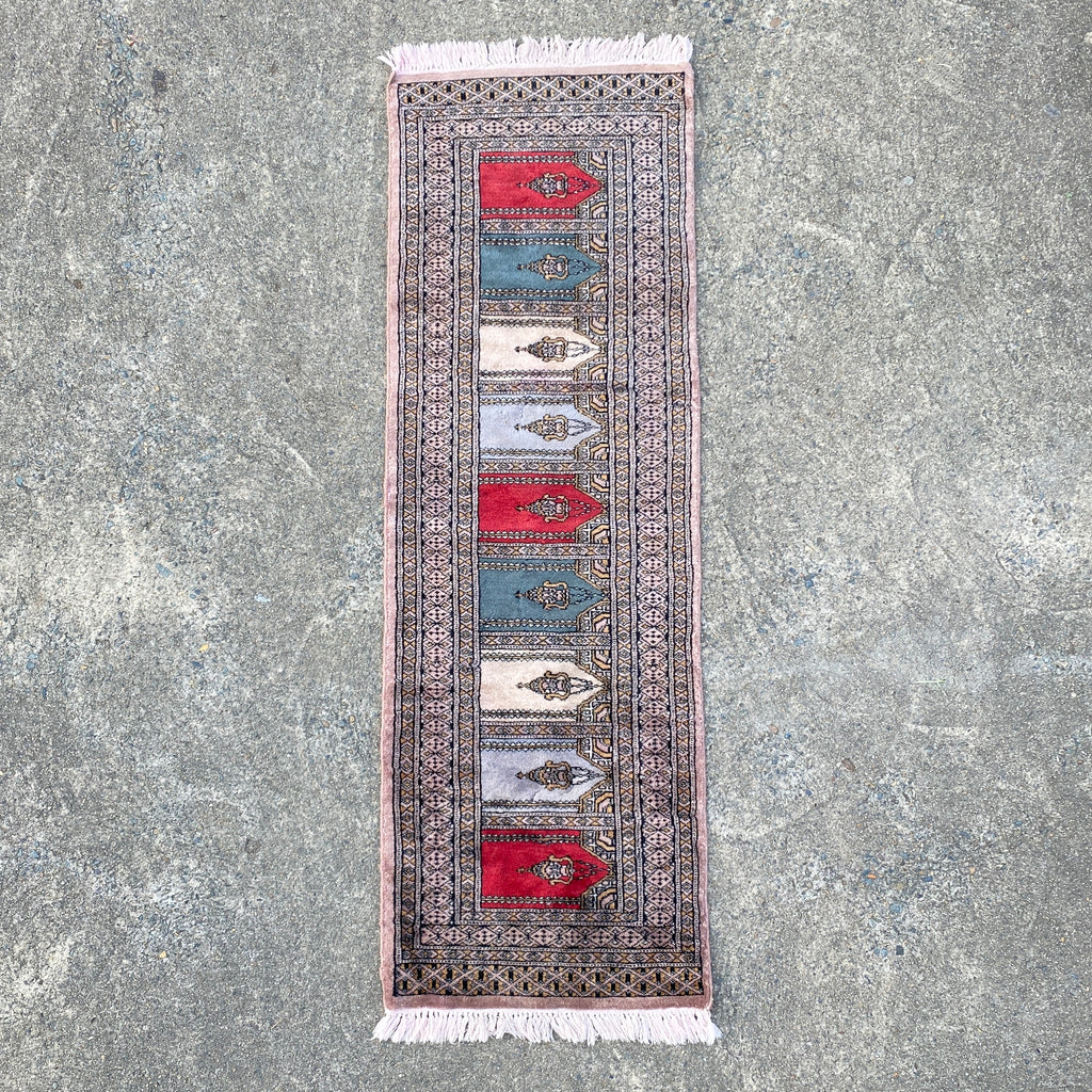 Vintage Hand Knotted Wool Rug