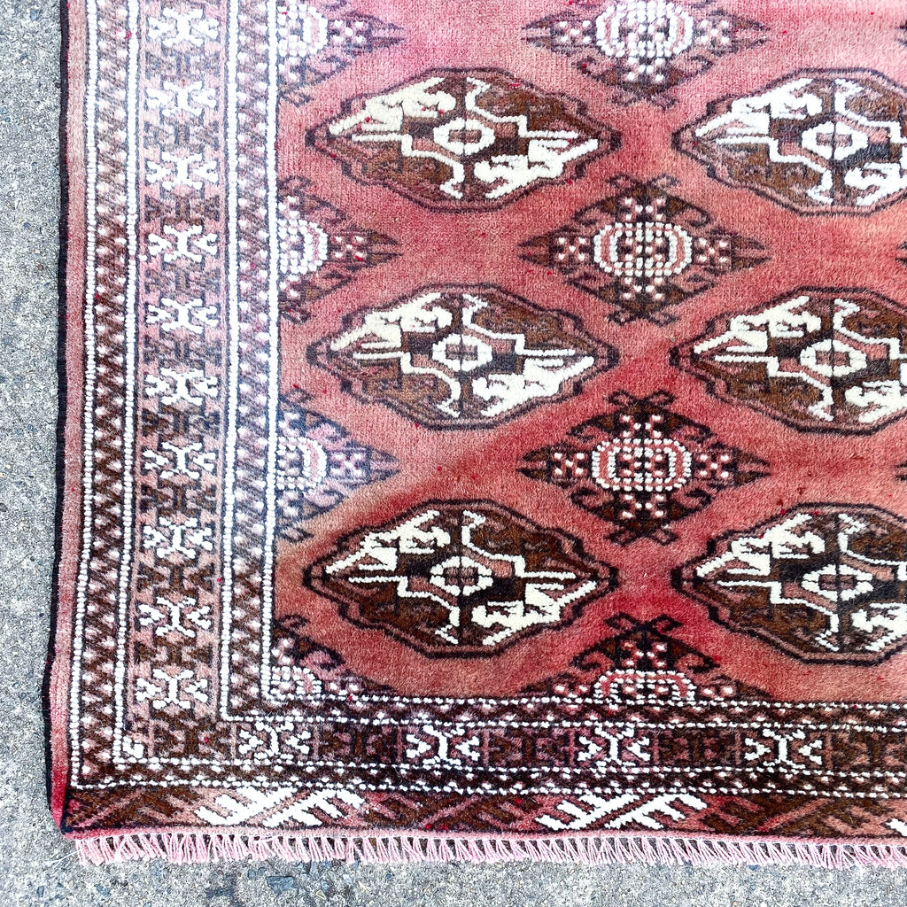Vintage Hand Knotted Wool Rug